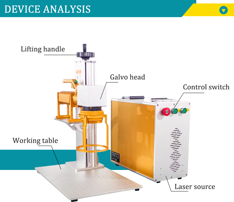 handheld portable fiber laser marking machine