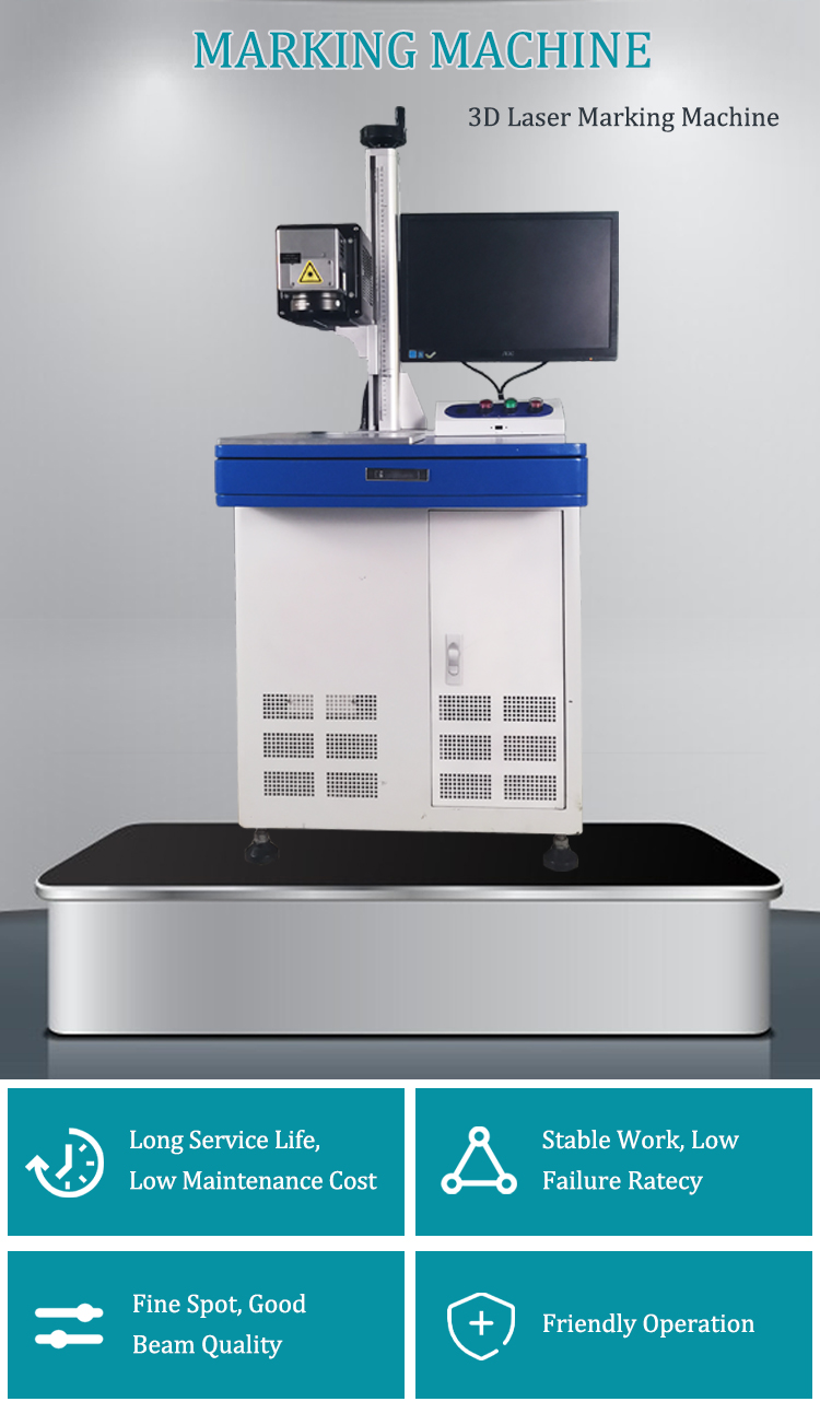 good price 3d metal fiber laser marking machine