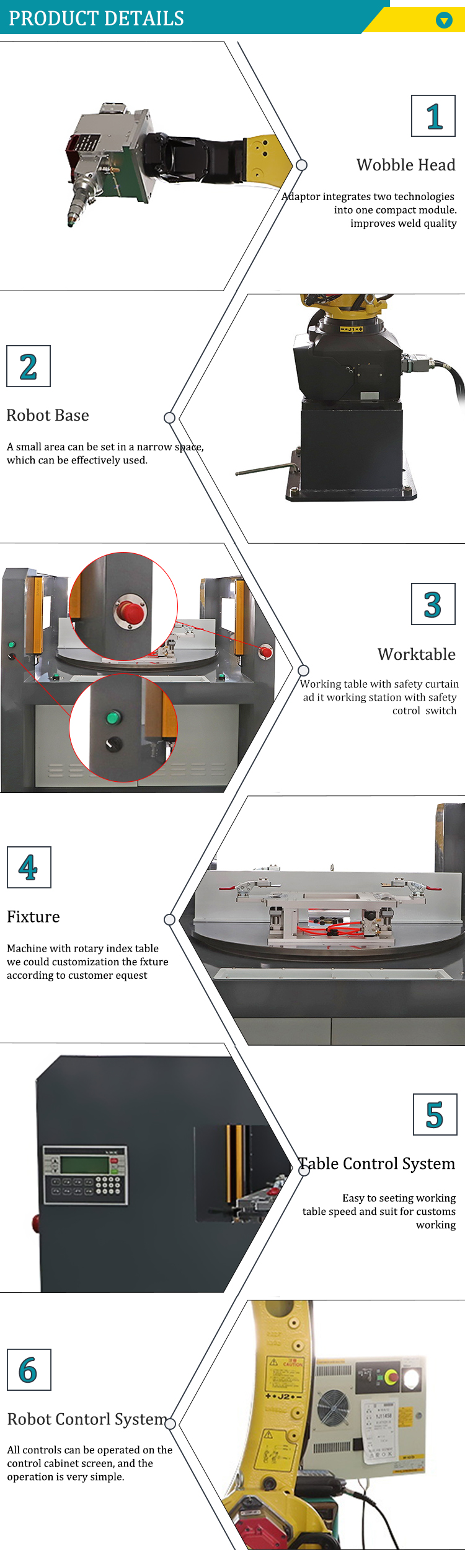 electric box robotic fiber laser welding machine
