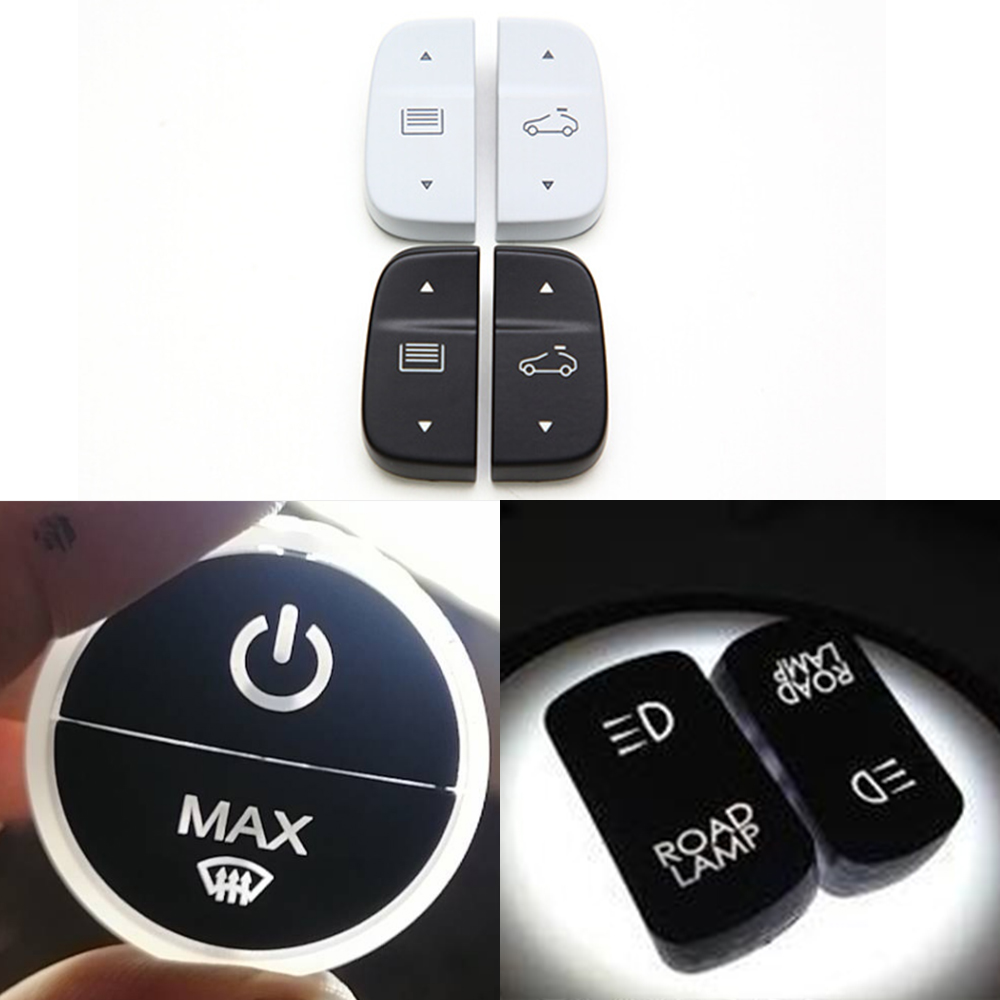 Plastic button paint laser removal