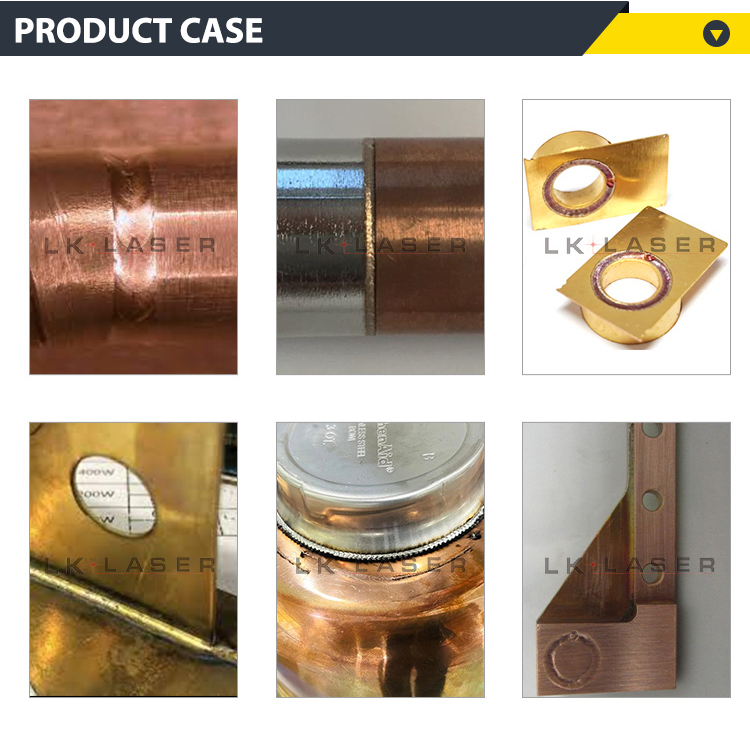 copper brass laser welding sample 