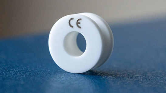 Application of UV laser on ceramic materials