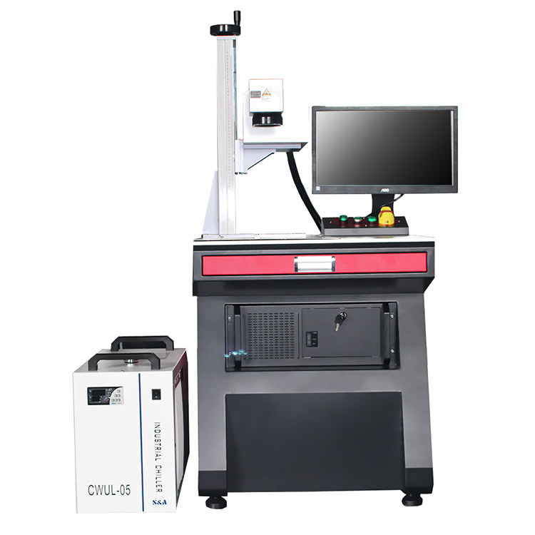 UV plastic caps laser marking machine 