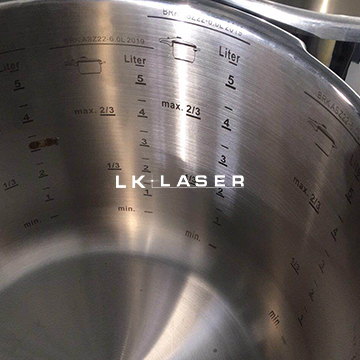 stainless steel pan laser marking machine 