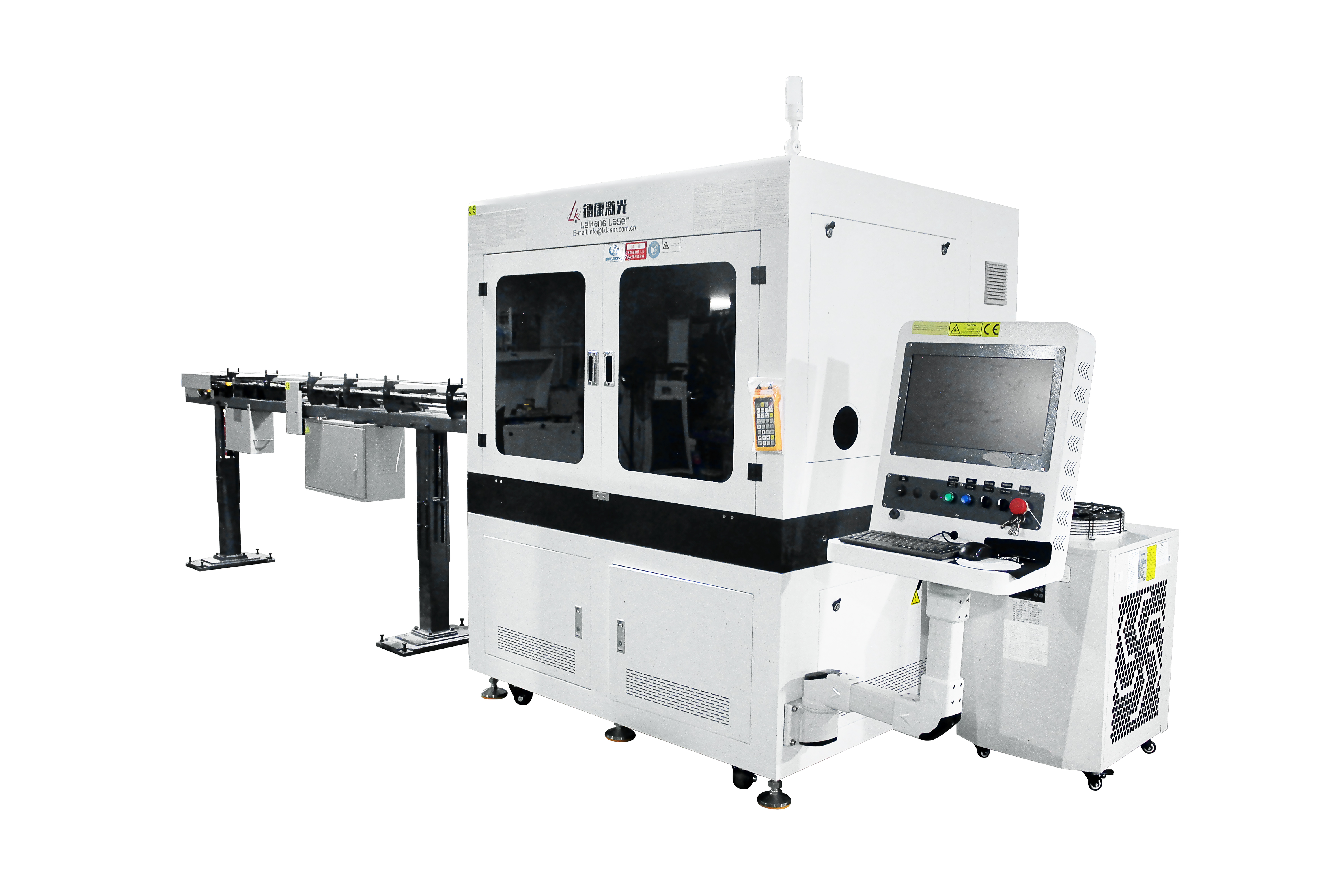 Tube laser cutting machine with automatic loading system 
