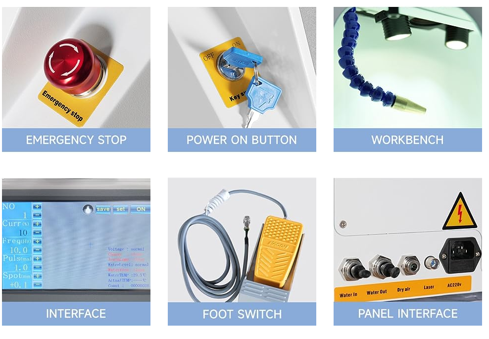 60w yag mini jewelry laser spot welding machine