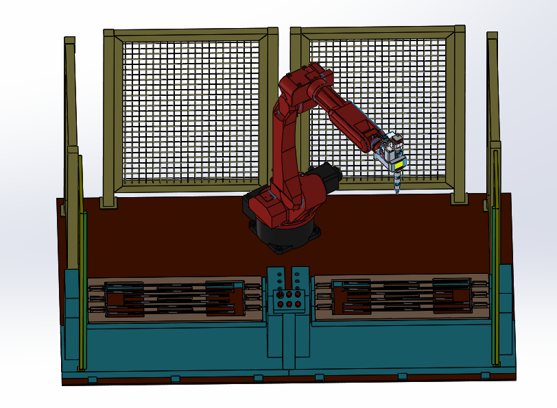 Double station laser welding machine