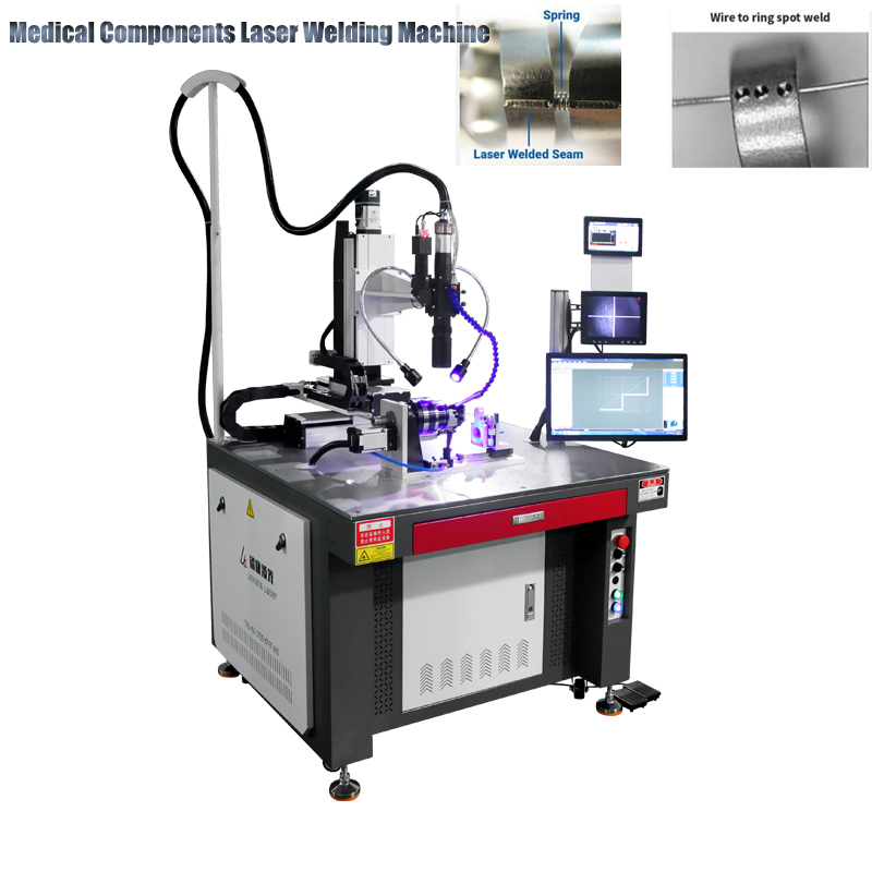laser spot welding on medical components