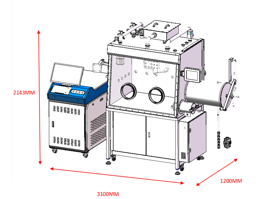 Glove‑box laser welding system