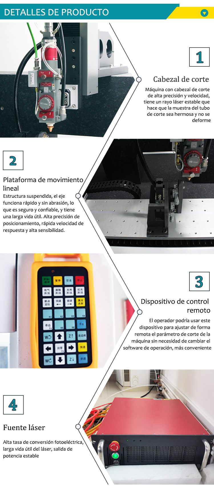 m&aacute;quina de corte por l&aacute;ser de tubos 