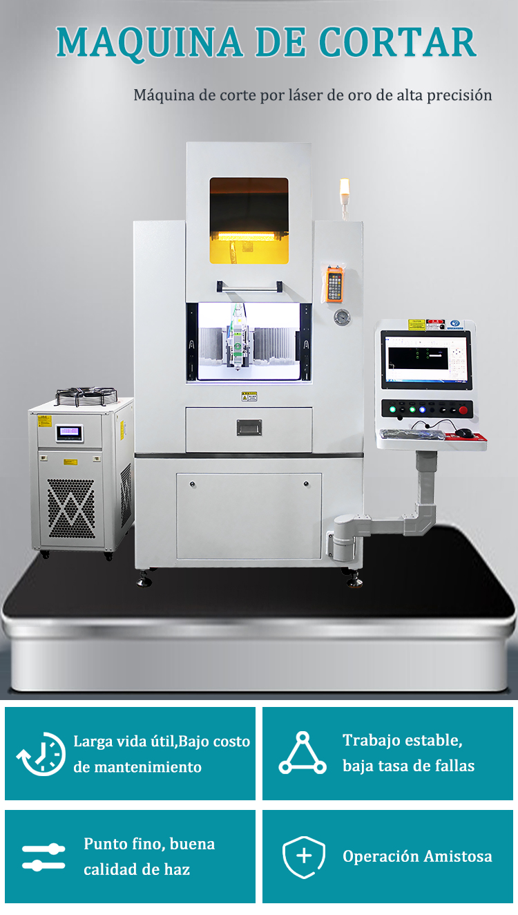 cortadora láser de oro