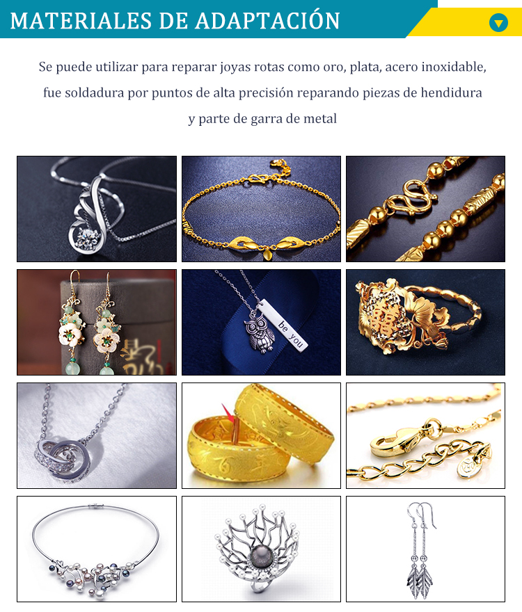 máquina de soldadura para reparación de anillos de oro