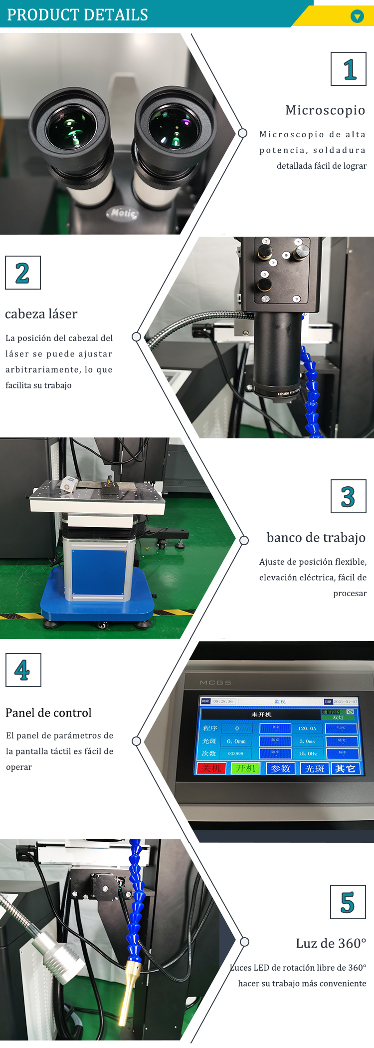 máquina de molde de reparación de soldadura por láser dp