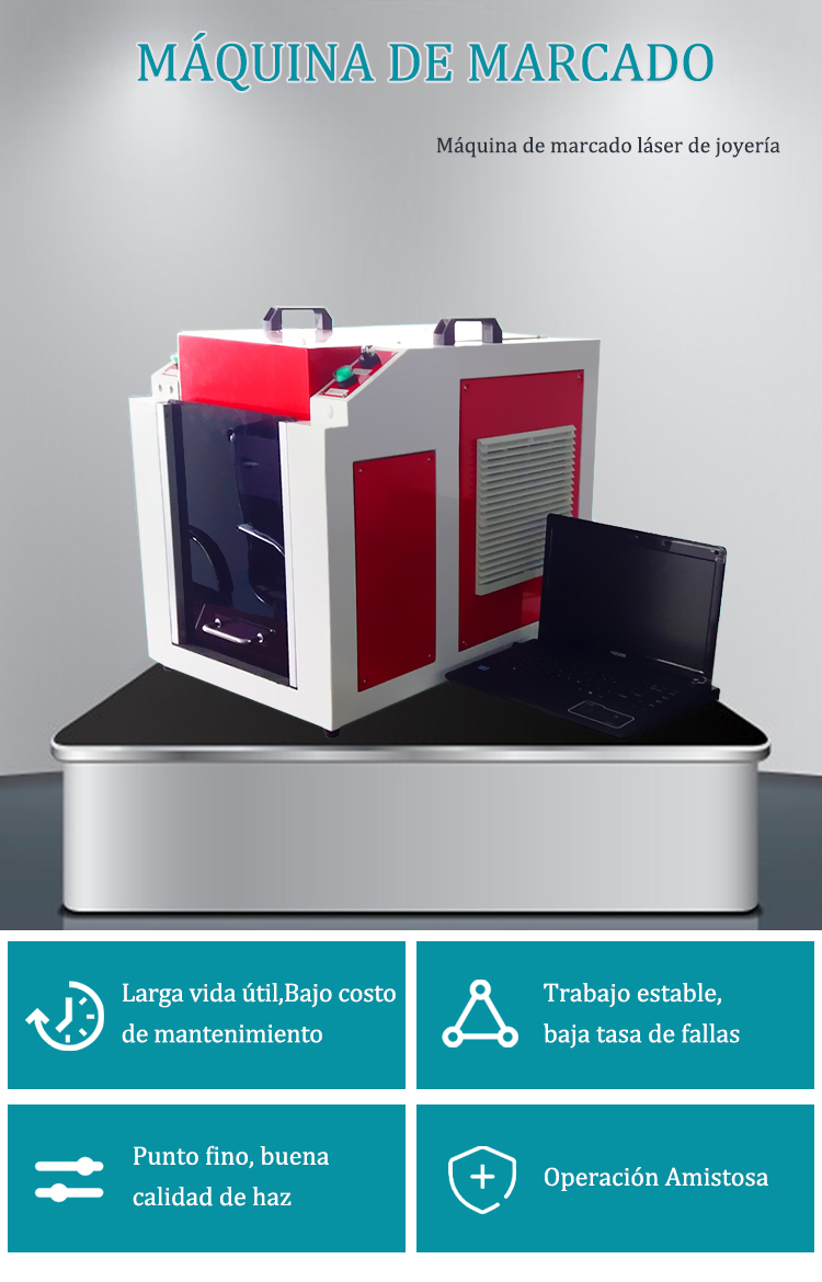 M&aacute;quina de marcado l&aacute;ser de fibra de 50w para joyer&iacute;a de anillos