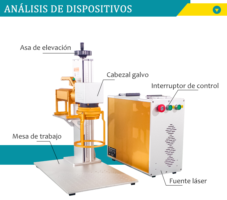 m&aacute;quina de marcado l&aacute;ser de fibra port&aacute;til de mano