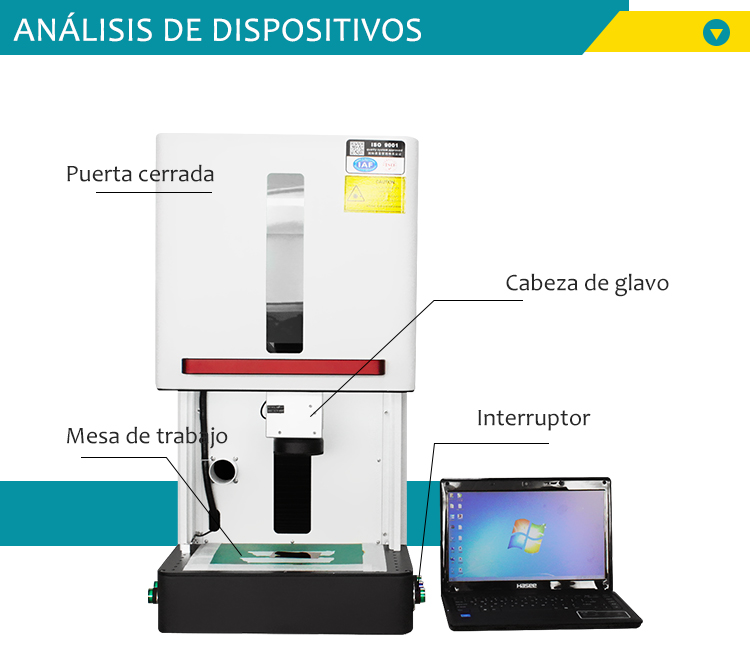 Gabinete de carcasa de marcado de piezas de máquina láser