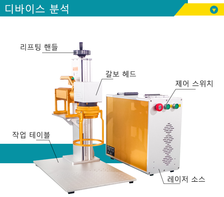 휴대용 휴대용 파이버 레이저 마킹 머신
