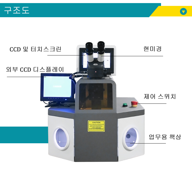 쪼개지는 보석 레이저 용접 기계
