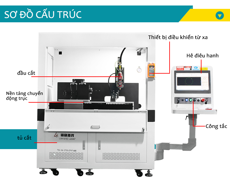 máy cắt kim loại tấm và ống laser sợi quang