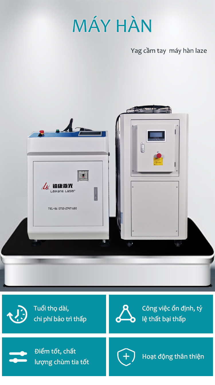 m&aacute;y h&agrave;n v&agrave; cắt laser fiber cầm tay