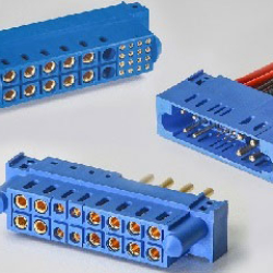 Rack and panel electrical connector