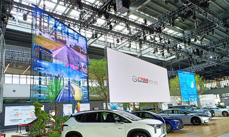 LED Transparent display screen 42 square meters