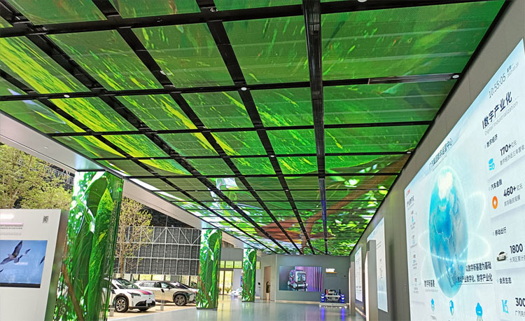 transparent led screen 248 square meters