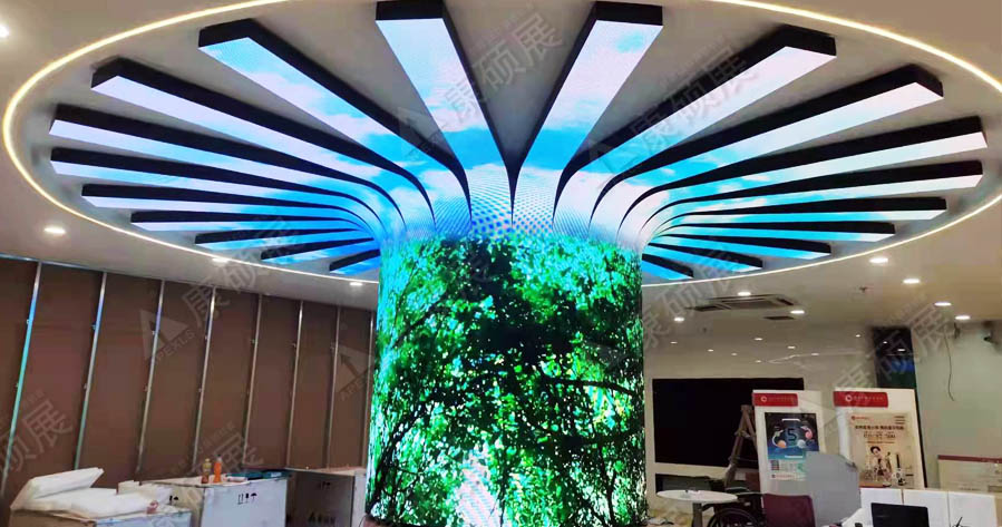 Chongqing Rural Commercial Bank tree LED flexible screen case