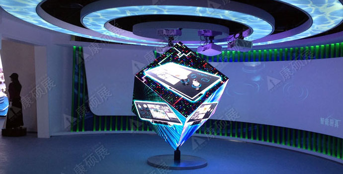 Indoor LED cube screen case application