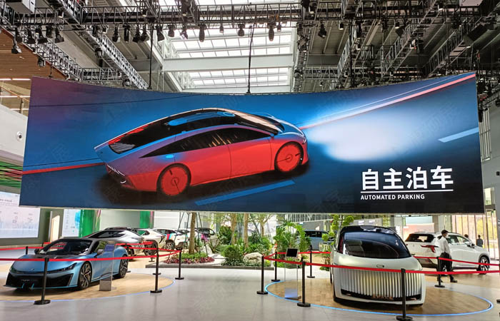 Gac Science and Technology Museum cob small pitch LED curved screen case 