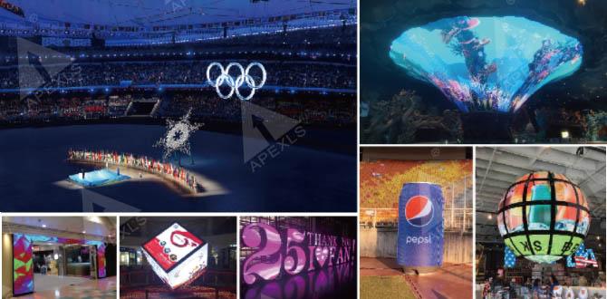 A variety of LED creative screen application cases