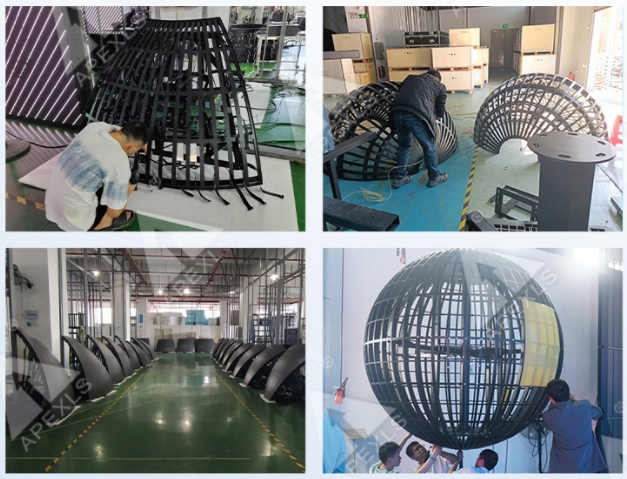 LED spherical screen structure