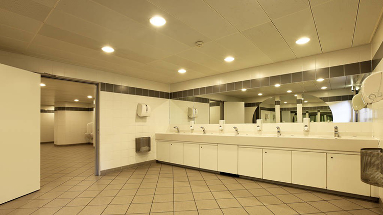 About the measurement of public bathroom partitions