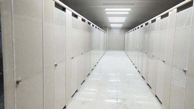 Brief description of the public bathroom partition are what moisture-proof structure?