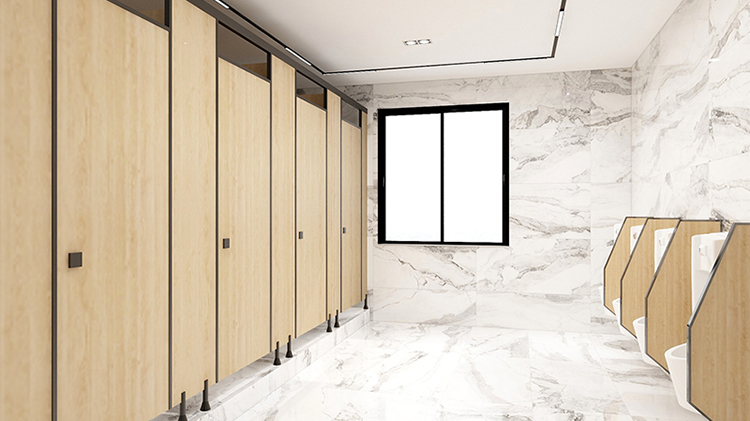 Size standards and accessories selection for public bathroom partitions!