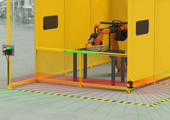 How to protect the safety of personnel and machines with a secure laser scanner
