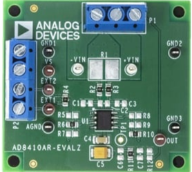 Current detection amplifier suitable for space constrained applications