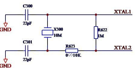 How capacitors and resistors work with crystal oscillators