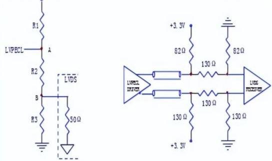 Differential Crystal Oscillator - LVPECL to LVDS Connection