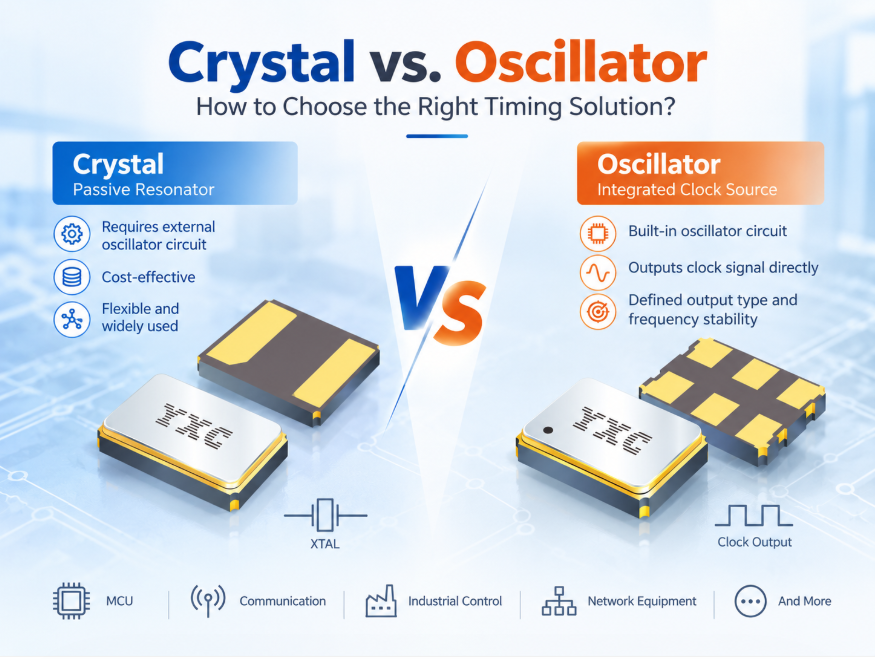 How to Choose a Crystal or Oscillator: Differences and Selection Guide